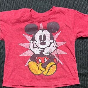 Disney Kids Red Mickey Mouse T-Shirt